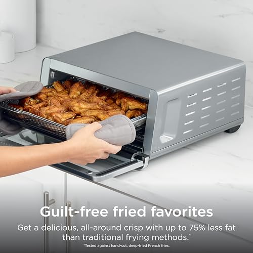 Ninja Air Fryer Toaster Oven Combo | 8-in-1 Functionality | Flip Up & Away for Storage Space | Air Fry Basket, Sheet Pan, Wire Rack & Removable Crumb Tray |1800 Watt | Stainless Steel | SP151 - My Kitchen Products
