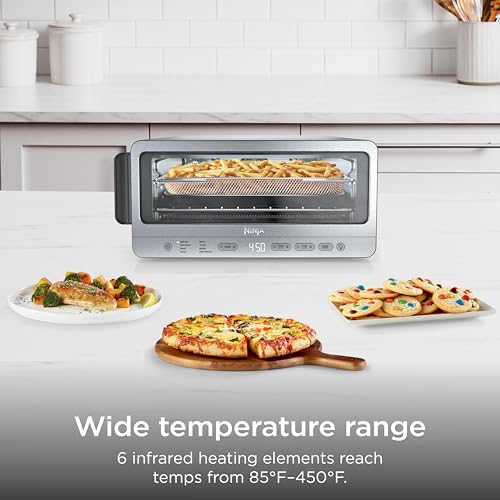Ninja Air Fryer Toaster Oven Combo | 8-in-1 Functionality | Flip Up & Away for Storage Space | Air Fry Basket, Sheet Pan, Wire Rack & Removable Crumb Tray |1800 Watt | Stainless Steel | SP151 - My Kitchen Products