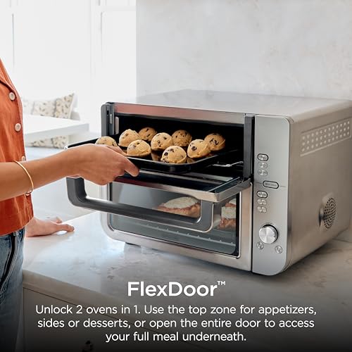 Ninja Air Fryer Toaster Oven Combo | Double Stack XL | 12-in-1 | Fits 4.5 lb Chicken & 6lbs of Wings | Smart Finish Cook 2 Different Meals at Same Time | Countertop Oven | Stainless Steel | DCT601 - My Kitchen Products