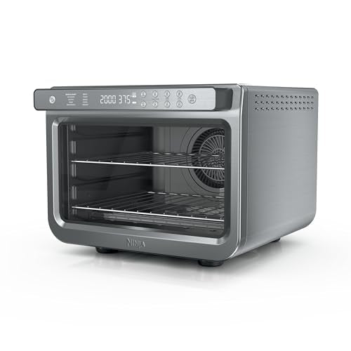 Ninja Air Fryer & Toaster Oven | Prestige Smart XL Countertop Oven | Bakes up to 20 Cookies, Fits up to a 12lb Turkey | Pizza, Toast, Bake, Air Fry & Reheat | 1800 Watts | Stainless Steel | DT501 (Renewed) - My Kitchen Products