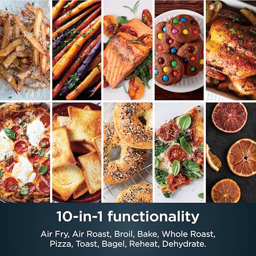 Ninja Air Fryer & Toaster Oven | Prestige Smart XL Countertop Oven | Bakes up to 20 Cookies, Fits up to a 12lb Turkey | Pizza, Toast, Bake, Air Fry & Reheat | 1800 Watts | Stainless Steel | DT501 (Renewed) - My Kitchen Products