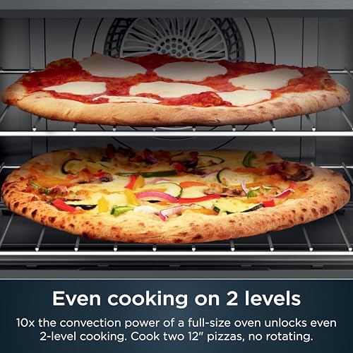 Ninja Air Fryer & Toaster Oven | Prestige Smart XL Countertop Oven | Bakes up to 20 Cookies, Fits up to a 12lb Turkey | Pizza, Toast, Bake, Air Fry & Reheat | 1800 Watts | Stainless Steel | DT501 (Renewed) - My Kitchen Products