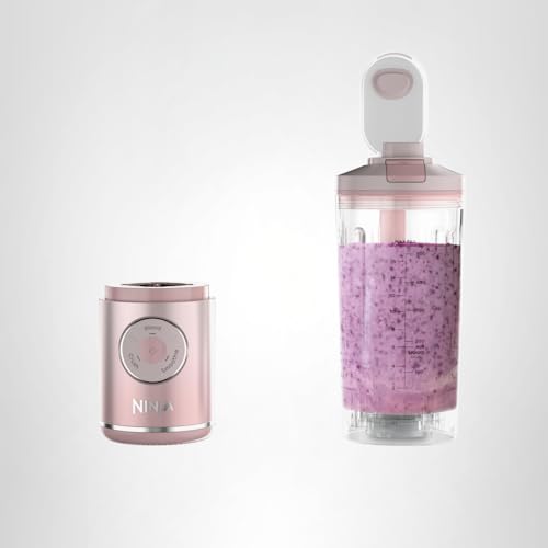 Ninja Blast Max, Portable Blender + Twist & Go, Personal Smoothie, Blend, Ice Crush, 3 Programs, Cordless, 22 oz removable Vessel, Dishwasher Safe, Leakproof, Pink, BC251PK - My Kitchen Products