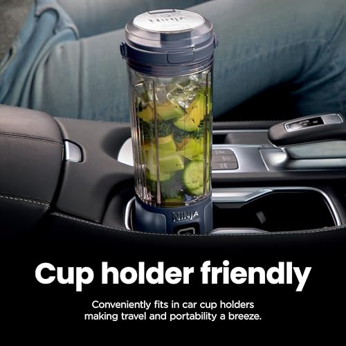 Ninja Blast Portable Blender, Cordless, 18oz. Vessel, Personal Blender For-Shakes and Smoothies, BPA Free, Leakproof-Lid and Sip Spout, USB-C Rechargeable, Dishwasher Safe, Metallic Black, BC151MB - My Kitchen Products