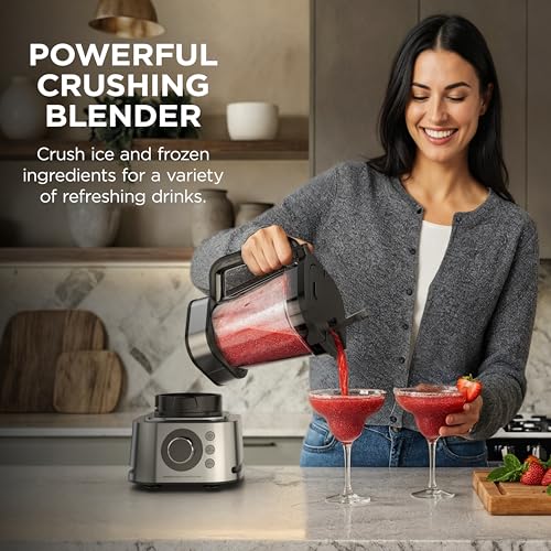 Ninja Blender & Food Processor Combo, Foodi Power Blender System for Smoothies, Bowls, Spreads & Shakes, 6 Functions, 72-oz Pitcher, To-Go Cups, Silver, SS401 - My Kitchen Products