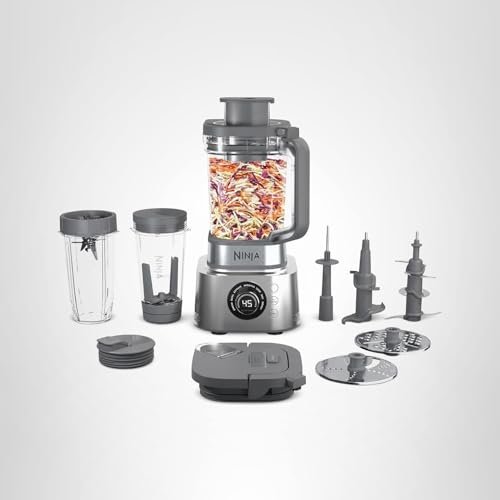 Ninja Blender & Food Processor Combo, Foodi Power Blender System for Smoothies, Bowls, Spreads & Shakes, 6 Functions, 72-oz Pitcher, To-Go Cups, Silver, SS401 - My Kitchen Products