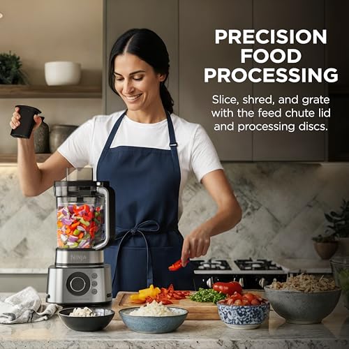 Ninja Blender & Food Processor Combo, Foodi Power Blender System for Smoothies, Bowls, Spreads & Shakes, 6 Functions, 72-oz Pitcher, To-Go Cups, Silver, SS401 - My Kitchen Products