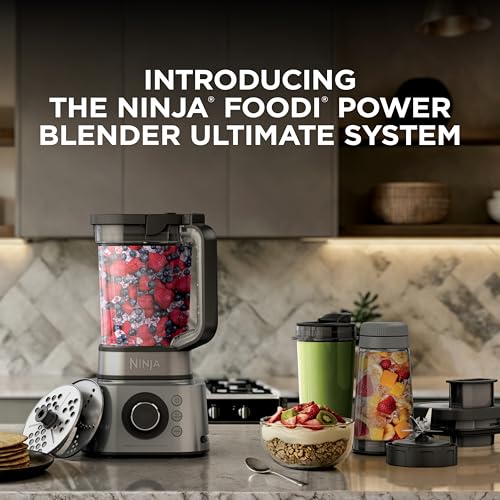 Ninja Blender & Food Processor Combo, Foodi Power Blender System for Smoothies, Bowls, Spreads & Shakes, 6 Functions, 72-oz Pitcher, To-Go Cups, Silver, SS401 - My Kitchen Products