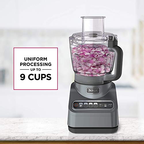 Ninja BN601 Professional Plus Food Processor 1000-Peak-Watts with Auto-iQ Preset Programs Chop Puree Dough Slice Shred with a 9-Cup Capacity and a Silver Stainless Finish (Renewed) - My Kitchen Products