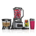 Ninja BN801 Professional Plus Kitchen System, 1400 WP, 5 Functions for Smoothies, Chopping, Dough & More with Auto IQ, 72-oz.* Blender Pitcher, 64-oz. Processor Bowl, (2) 24-oz. To-Go Cups, Grey - My Kitchen Products