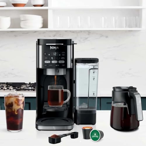Ninja CFP101 DualBrew Hot & Iced Coffee Maker, Black - (Renewed) Bundle with 2 Year Enhanced Protection Pack - My Kitchen Products