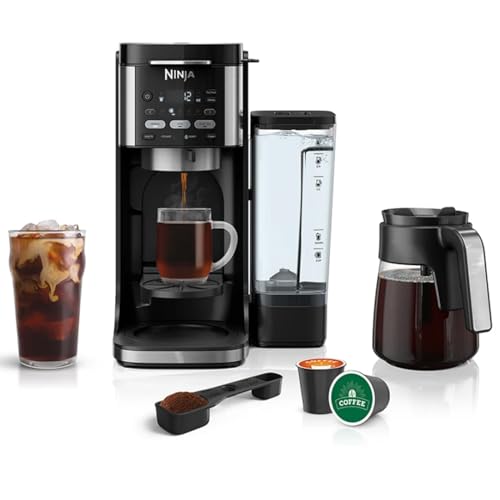 Ninja CFP101 DualBrew Hot & Iced Coffee Maker, Black - (Renewed) Bundle with 2 Year Enhanced Protection Pack - My Kitchen Products