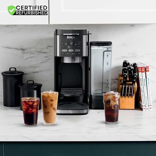 Ninja CFP105 DualBrew Hot & Iced Coffee Maker Black (Renewed) Bundle with 2 YR CPS Enhanced Protection Pack - My Kitchen Products