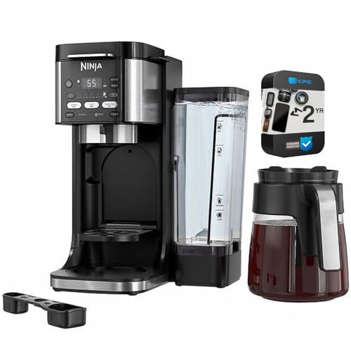 Ninja CFP105 DualBrew Hot & Iced Coffee Maker Black (Renewed) Bundle with 2 YR CPS Enhanced Protection Pack - My Kitchen Products