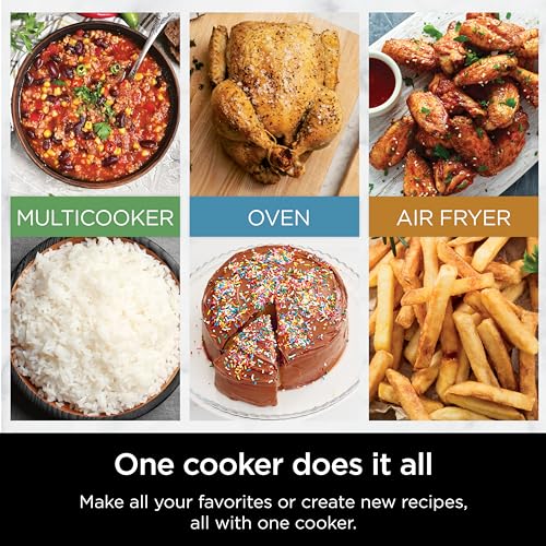 Ninja Combi All-in-One Multicooker, Oven, & Air Fryer, Complete Meals in 15 Mins, 14-in-1 Functions, Combi Cooker + Air Fry, Bake, Roast, Slow Cook and More, 3 Accessories, Stainless Steel, SFP701 - My Kitchen Products