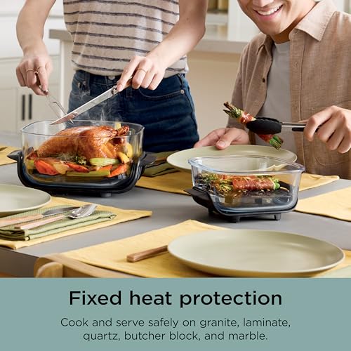 Ninja Crispi 4-in-1 Glass Air Fryer | 450°F | Non-Toxic | 4QT & 6-Cup Glass Containers w/Lids | Microwave, Freezer, Dishwasher Safe | Max Crisp, Air Fry, Bake, Recrisp | Mint | FN101MT - My Kitchen Products