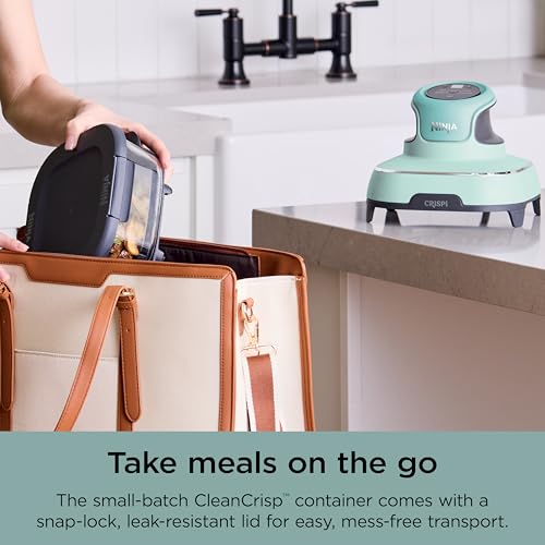 Ninja Crispi 4-in-1 Glass Air Fryer | 450°F | Non-Toxic | 4QT & 6-Cup Glass Containers w/Lids | Microwave, Freezer, Dishwasher Safe | Max Crisp, Air Fry, Bake, Recrisp | Mint | FN101MT - My Kitchen Products