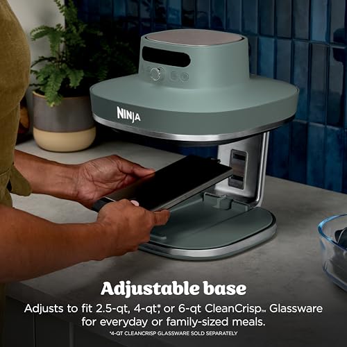 Ninja Crispi Pro 6 in 1 Glass Air Fryer, 6 Quarts, 2.5 Quarts, Glass Container with Lid, Non-Toxic, Meal Prep, Microwave, Freezer and - My Kitchen Products