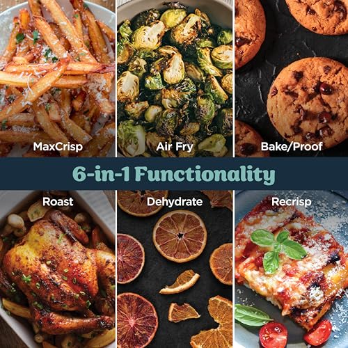 Ninja Crispi Pro 6-in-1 Glass Air Fryer | With Nontoxic, 6qt & 2.5qt Containers & Lids | Microwave, Freezer, Dishwasher Safe | 450°F Max Temp | 1800 Watt | Cyberspace | AS101CY - My Kitchen Products