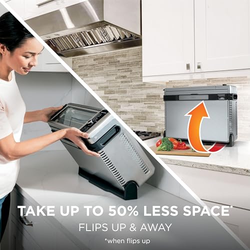 Ninja Digital Air Fryer & Toaster Oven | 8-in-1 Functionality | Flip-Up Design | XL Capacity | Air Fry Basket, Sheet Pan, Wire Rack & Crumb Tray | 1800 Watt | Silver | SP101 - My Kitchen Products
