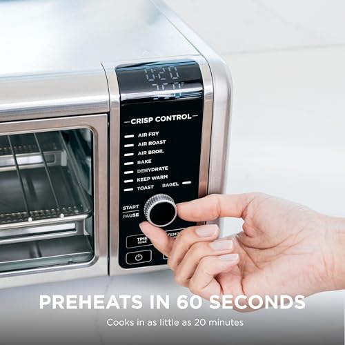 Ninja Digital Air Fryer & Toaster Oven | 8-in-1 Functionality | Flip-Up Design | XL Capacity | Air Fry Basket, Sheet Pan, Wire Rack & Crumb Tray | 1800 Watt | Silver | SP101 - My Kitchen Products