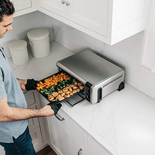 Ninja Digital Air Fryer & Toaster Oven | 8-in-1 Functionality | Flip-Up Design | XL Capacity | Air Fry Basket, Sheet Pan, Wire Rack & Crumb Tray | 1800 Watt | Silver | SP101 - My Kitchen Products