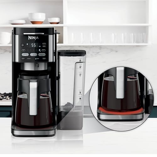 Ninja Drip Coffee Maker | DualBrew™ Pro Hot & Iced Coffee Machine, Single Serve to Carafe | Brew with Pods & Grounds, Compatible with K Cups | 3 Brew Styles, 60oz Removable Reservoir | Black, CFP101 - My Kitchen Products
