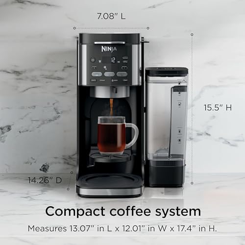 Ninja Drip Coffee Maker | DualBrew™ Pro Hot & Iced Coffee Machine, Single Serve to Carafe | Brew with Pods & Grounds, Compatible with K Cups | 3 Brew Styles, 60oz Removable Reservoir | Black, CFP101 - My Kitchen Products