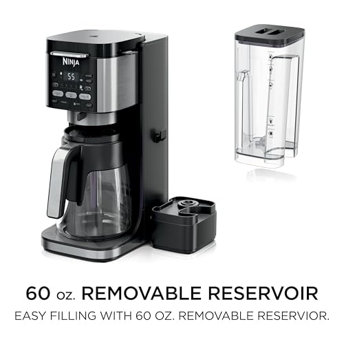 Ninja Drip Coffee Maker | DualBrew™ Pro Hot & Iced Coffee Machine, Single Serve to Carafe | Brew with Pods & Grounds, Compatible with K Cups | 3 Brew Styles, 60oz Removable Reservoir | Black, CFP101 - My Kitchen Products