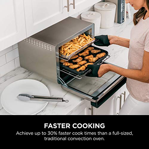 NINJA DT201 Foodi 10-in-1 XL Pro Air Fry Digital Countertop Convection Toaster Oven with Dehydrate and Reheat, 1800 Watts, Stainless Steel Finish (Renewed) - My Kitchen Products