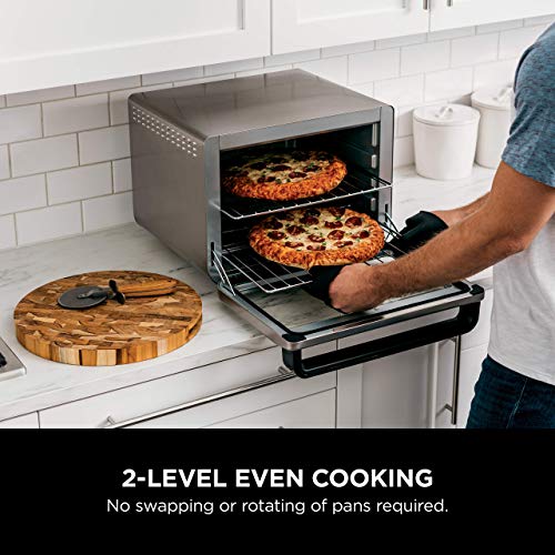 NINJA DT201 Foodi 10-in-1 XL Pro Air Fry Digital Countertop Convection Toaster Oven with Dehydrate and Reheat, 1800 Watts, Stainless Steel Finish (Renewed) - My Kitchen Products