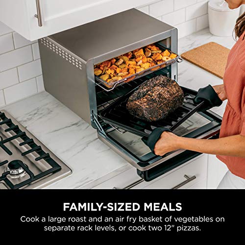 NINJA DT201 Foodi 10-in-1 XL Pro Air Fry Digital Countertop Convection Toaster Oven with Dehydrate and Reheat, 1800 Watts, Stainless Steel Finish (Renewed) - My Kitchen Products