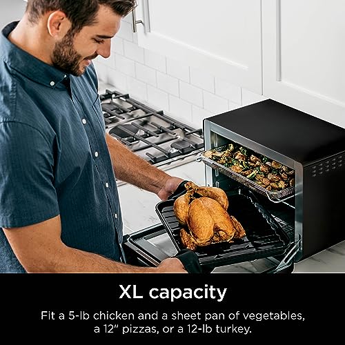 Ninja DT202BK Foodi 8-in-1 XL Pro Air Fry Oven, Large Countertop Convection and Digital Toaster Oven, 1800 Watts, Black, 12 in. - My Kitchen Products