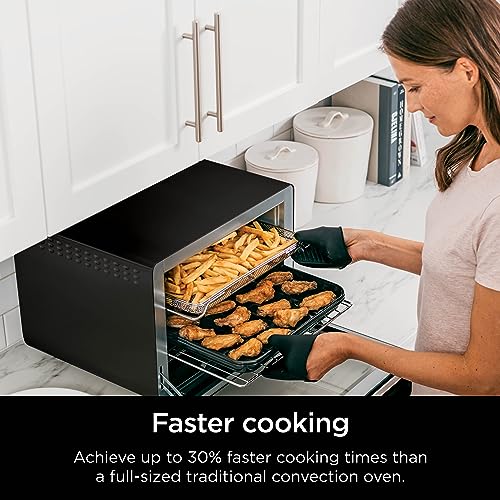 Ninja DT202BK Foodi 8-in-1 XL Pro Air Fry Oven, Large Countertop Convection and Digital Toaster Oven, 1800 Watts, Black, 12 in. - My Kitchen Products