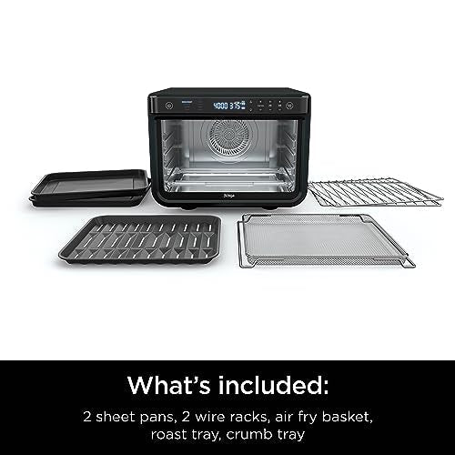 Ninja DT202BK Foodi 8-in-1 XL Pro Air Fry Oven, Large Countertop Convection and Digital Toaster Oven, 1800 Watts, Black, 12 in. - My Kitchen Products