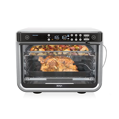 Ninja DT251 Foodi 10-in-1 Smart XL Air Fry Oven, Bake, Broil, Toast, Roast, Digital Toaster, Thermometer, True Surround Convection up to 450°F, includes 6 trays & Recipe Guide, Silver - My Kitchen Products