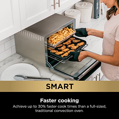 Ninja DT251 Foodi 10-in-1 Smart XL Air Fry Oven, Bake, Broil, Toast, Roast, Digital Toaster, Thermometer, True Surround Convection up to 450°F, includes 6 trays & Recipe Guide, Silver - My Kitchen Products