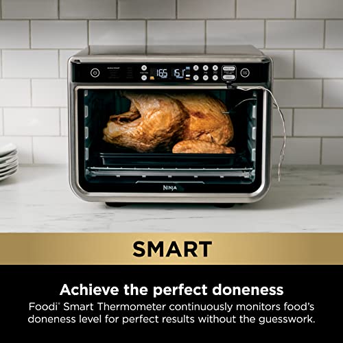 Ninja DT251 Foodi 10-in-1 Smart XL Air Fry Oven, Bake, Broil, Toast, Roast, Digital Toaster, Thermometer, True Surround Convection up to 450°F, includes 6 trays & Recipe Guide, Silver - My Kitchen Products
