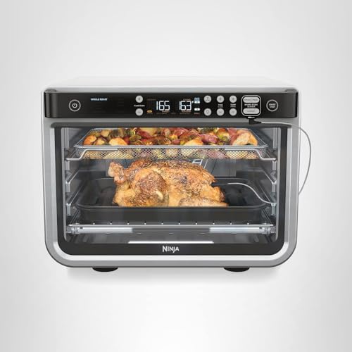 Ninja DT251 Foodi 10-in-1 Smart XL Air Fry Oven, Bake, Broil, Toast, Roast, Digital Toaster, Thermometer, True Surround Convection up to 450°F, includes 6 trays & Recipe Guide, Silver - My Kitchen Products