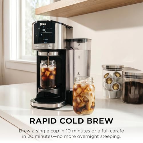 Ninja DualBrew Coffee Maker | Brew Coffee Grounds & Pods | Brew Classic, Rich, Over Ice, & Cold Brew | Brew Single-Serve Cup to Full 12-Cup Carafe | Stainless Steel | GP161 - My Kitchen Products