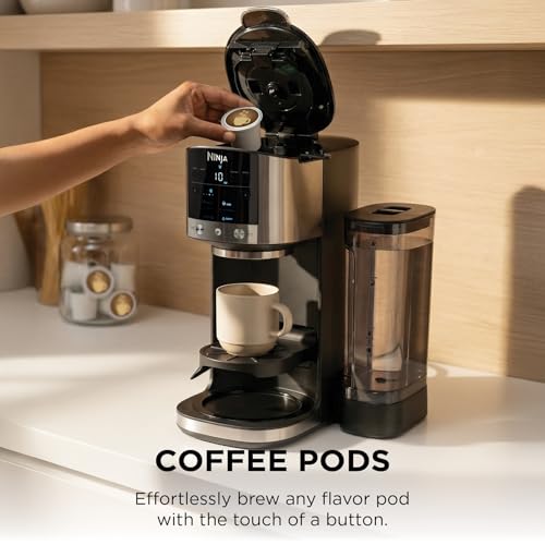 Ninja DualBrew Coffee Maker | Brew Coffee Grounds & Pods | Brew Classic, Rich, Over Ice, & Cold Brew | Brew Single-Serve Cup to Full 12-Cup Carafe | Stainless Steel | GP161 - My Kitchen Products