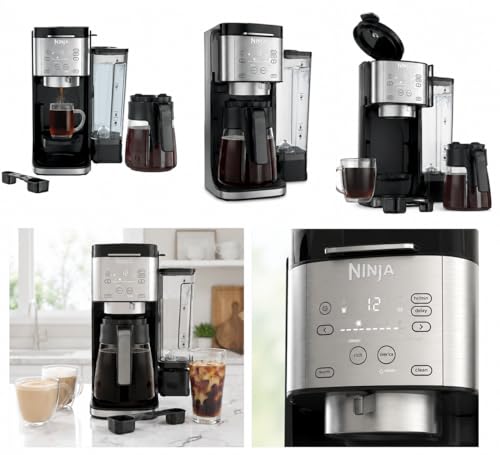 Ninja DualBrew Pro Hot & Iced Coffee Maker | Single Serve to Carafe | Brew with Pods & Grounds, Compatible with K Cups | 3 Brew Styles, 60oz Removable Reservoir | Black - My Kitchen Products