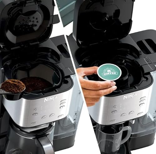 Ninja DualBrew Pro Hot & Iced Coffee Maker | Single Serve to Carafe | Brew with Pods & Grounds, Compatible with K Cups | 3 Brew Styles, 60oz Removable Reservoir | Black - My Kitchen Products