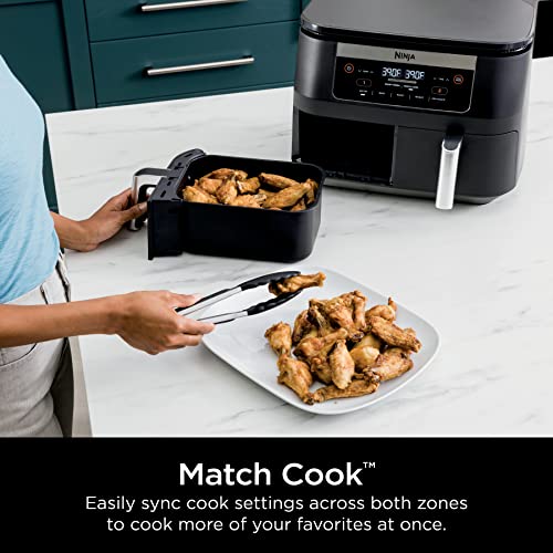 Ninja DZ090 6-Quart Dual-Zone 2-Basket Air Fryer - Roast, Bake, Dehydrate (Renewed) - My Kitchen Products