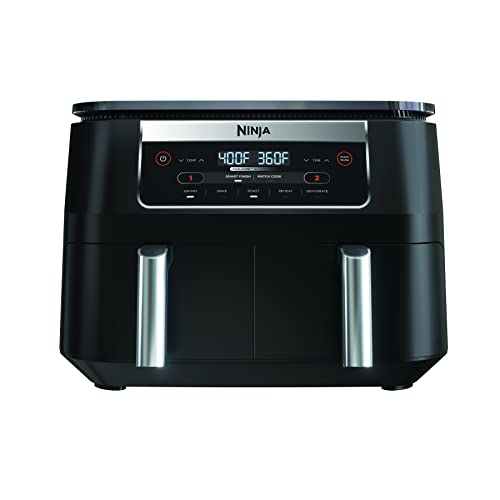 Ninja DZ090 6-Quart Dual-Zone 2-Basket Air Fryer - Roast, Bake, Dehydrate (Renewed) - My Kitchen Products