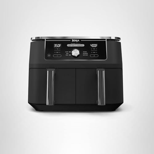 Ninja DZ401 Foodi 10 Quart 6-in-1 DualZone XL 2-Basket Air Fryer with 2 Independent Frying Baskets, Match Cook & Smart Finish to Roast, Broil, Dehydrate for Quick, Easy Family-Sized Meals, Grey - My Kitchen Products