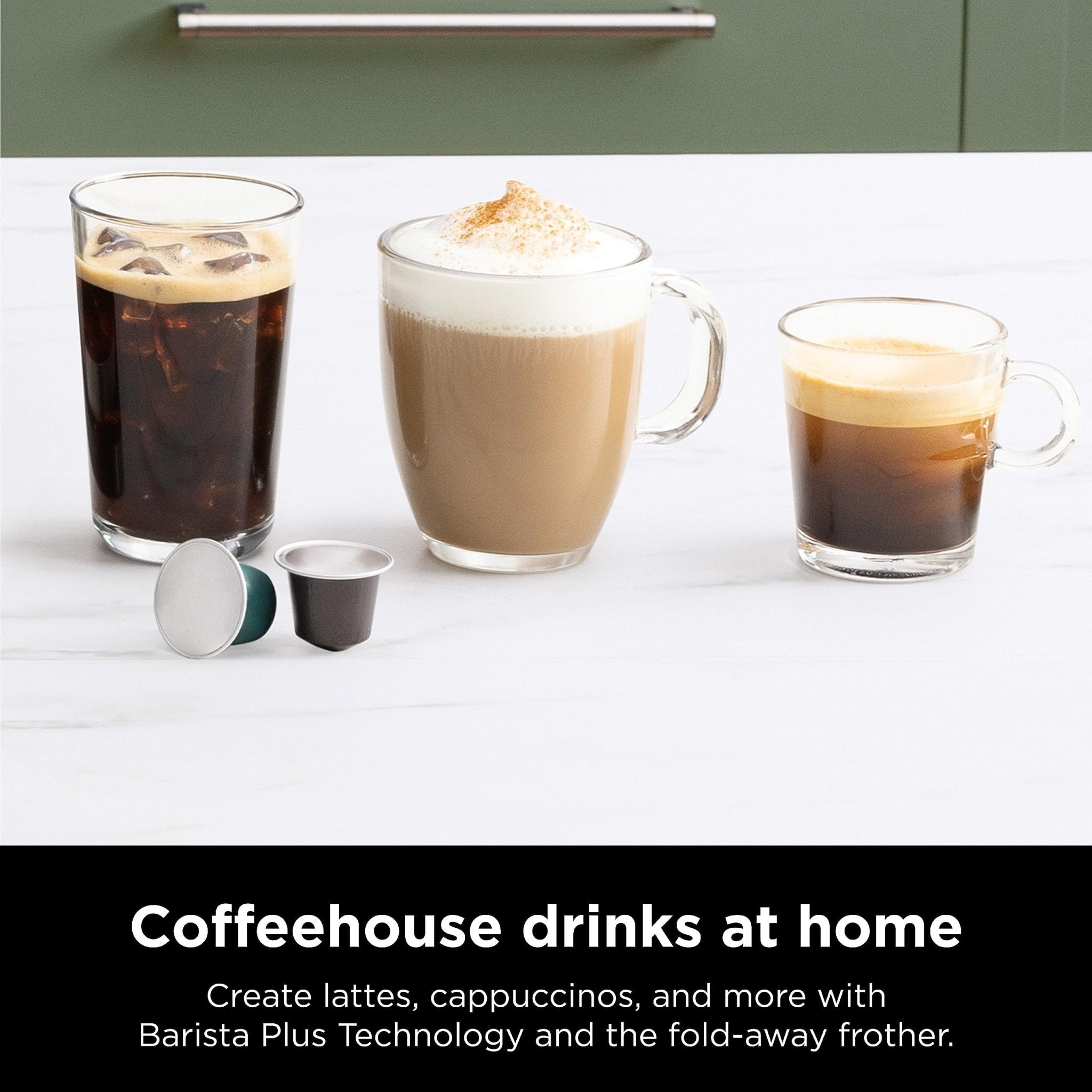 Ninja Espresso & Coffee Maker & Barista System, 3 Espresso Brew Styles, Single-Serve Coffee & Nespresso Capsule Compatible, Built-in Frother, Espresso, Cappuccino & Latte Maker, Black, CFN601 - My Kitchen Products