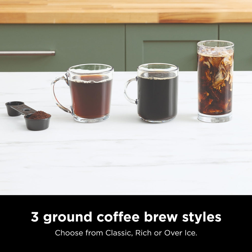 Ninja Espresso & Coffee Maker & Barista System, 3 Espresso Brew Styles, Single-Serve Coffee & Nespresso Capsule Compatible, Built-in Frother, Espresso, Cappuccino & Latte Maker, Black, CFN601 - My Kitchen Products