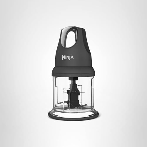 Ninja Food Chopper Express Chop with 200-Watt, 16-Ounce Bowl for Mincing, Chopping, Grinding, Blending and Meal Prep (NJ110GR), Gray - My Kitchen Products