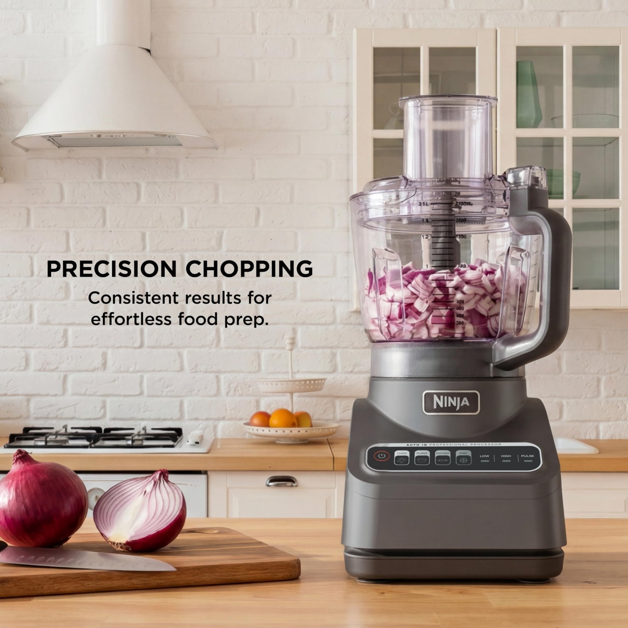 Ninja Food Processor, Professional Plus, 1000 Peak Watts, 4 Functions for Chopping, Slicing, Purees & Dough with 9-Cup Processor Bowl, 3 Blades, Food Chute & Pusher, Grey, BN601 - My Kitchen Products